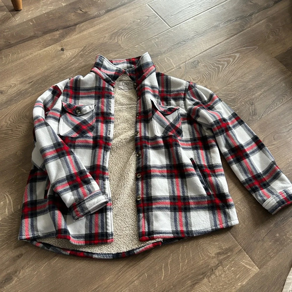 Sage Jackets & Blazers - Plaid lined jacket